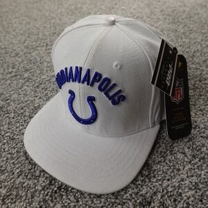NEW Indianapolis Colts Hat Cap Strap Back White NFL Football Pro Standard Mens